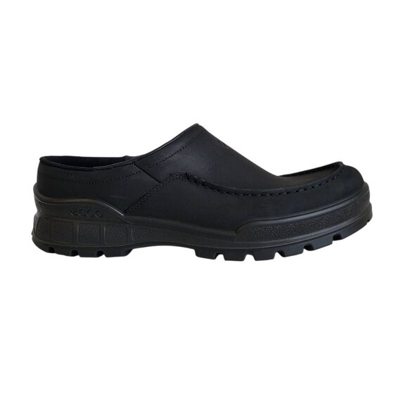 ECCO Track 25 Leather Clogs in Black Men's Size 44 EU 10-10.5 US - Picture 2 of 10
